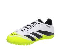adidas Predator Club Turf Football Boots, Scarpe da Calcio Unisex-Adulto, Ftwr White/Core Black/Lucid Lemon, 42 2/3 EU