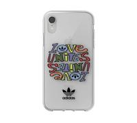ADIDAS PRIDE COVER per Apple iPhone XR, Bianco