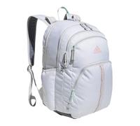 adidas Prime Work, Bag, Travel Backpack for Women and Men with Padded Compartment for Laptop, Twill White/Semi Flash Aqua Blue/LGH Solid Grey, One Size