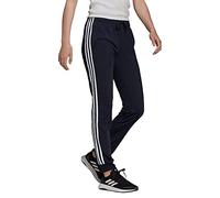 Adidas, Primegreen Essentials Warm-Up Slim Tapered 3-Stripes, Pantaloni della Tuta, Inchiostro della Legenda, XS, Donna