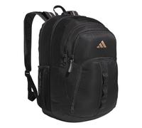 adidas Primetime - Zaino grande per uomo e donna con maniche per computer portatile, Grigio carbone/oro rosa, Taglia unica