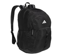 adidas Primetime - Zaino grande unisex per donne e uomini, grande borsa con custodia per computer portatile, Nero/Bianco, One Size, Primetime - Zaino grande per donne e uomini, borsa grande con