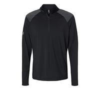 adidas Pullover da uomo a righe con quarto di zip