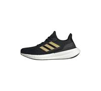 adidas Pureboost 23 Shoes, Scarpe da Corsa Donna, Core Black/Gold Metallic/Carbon, 38 EU