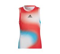 Maglietta per ragazze Adidas Girls Q1 Tank PB - white/vivid red/sky rush - Bianco (152 cm)