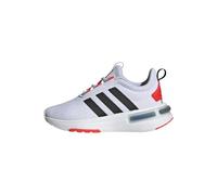 adidas Racer TR23 Shoes Kids, Scarpe da Corsa, Cloud White/Black/Bright Red, 38 EU