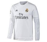 adidas Real H JSY LS Real Madrid Third Replica 2015-2016 Maglia da Uomo, Bianco/Argento (Bianco/Gricla), 3XL