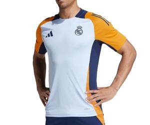 adidas Real Madrid Maglia Training Blu/Arancione Uomo 24/25, blu, M