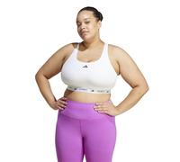 Adidas Reggiseno da Allenamento Powerreact Techfit da Donna, Taglie Forti, Bianco, 2X