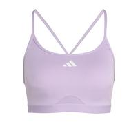 Adidas Aeroreact Training 3 Stripes Low Impact Sports Bra Rosa XS Donna
