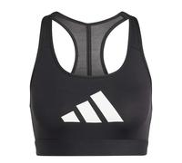adidas Reggiseno Donna Powerreact con Logo Grande, Nero, XS