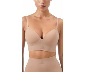 Adidas Reggiseno da Donna Wireless Bra-Sport Active Seamless Micro Stretch, Mandorla tostata, M