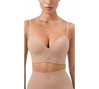 adidas Reggiseno Senza Fili - Sport Active Seamless Micro Stretch, Mandorla tostata, L