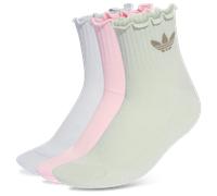 Adidas Ruffle Socks 3 Pairs unisex Calze - Rosa - Poliestere - Foot Locker Pink 43-45