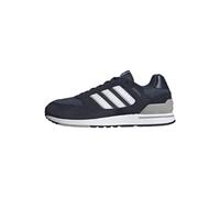 adidas Run 80s, Scarpe da Corsa, Unisex per Adulti, Blu Azmatr Ftwbla Tinley, 41 1/3 EU