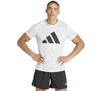 T-shirt adidas Run It manica corta bianco puro nero - M