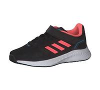 Adidas RUNFALCON 2.0 El K, Sneaker, Core Black/Acid Red/Sky Rush, 30 EU