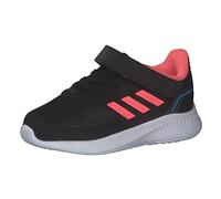 Adidas Runfalcon 2.0 I, Scarpe da Ginnastica Basse Unisex - Bambini, Nucleo Nero/Rosso Acido/Sky Rush, 24 EU