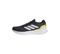 adidas RUNFALCON 5 Running Shoes, Scarpe da Corsa Uomo, Core Black/Cloud White/Yellow, 46 2/3 EU