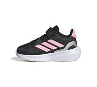 adidas RUNFALCON 5 Shoes Infants, Scarpe da Corsa Bambino Unisex-Bimbi 0-24, Core Black/Pink Spark/Silver Met, 23 EU