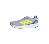 adidas RUNFALCON 5 Shoes Junior, Scarpe da Corsa, Halo Silver/Lucid Lemon/Team Royal Blue, 36 2/3 EU
