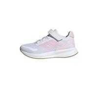adidas RUNFALCON 5 Shoes Kids, Scarpe da Corsa Unisex-Bambini, Ftwr White/Clear Pink/Gum 3, 30 EU