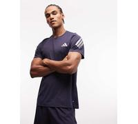 adidas Running - 365 - T-shirt blu navy con 3 strisce sulle braccia M