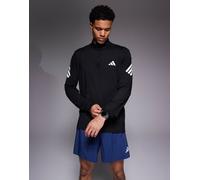 adidas Homme ADI365 Running Iconic Half Zip, Black, XL