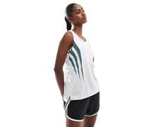 Canotta Adizero Archive da Corsa Singlet White / Preloved Teal L