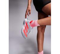 adidas Running - Adizero EVO SL - Sneakers color argento e rosso fluo 42