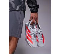 adidas Running - Adizero Evo SL - Sneakers grigie e rosso lucido-Grigio 46