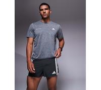 adidas - Running Adizero - Pantaloncini neri con spacco-Nero S