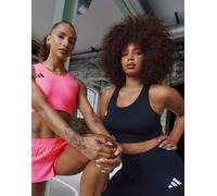 Adidas Adizero Essentials Crop Sports Top Nero L Donna