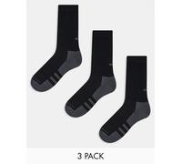 adidas Running - Confezione da 3 paia di calzini neri-Nero 35-38
