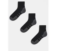 adidas - Running Essentials - Confezione da 3 paia di calzini neri e grigi-Multicolore XS