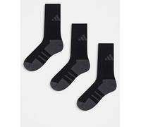 adidas - Running Essentials - Confezione da 3 paia di calzini neri e grigi-Nero S