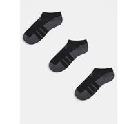adidas - Running Essentials - Confezione da 3 paia di calzini sportivi neri e grigi-Nero XL