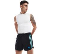 adidas Running - Follow The Line - Pantaloncini neri e blu-Nero XS