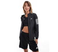 Giacca impermeabile con cappuccio da donna adidas Own the Run Noir 2XS