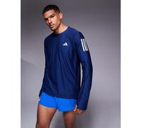 adidas Uomo Own The Run Long Sleeve Tee, Dark Blue, XXL
