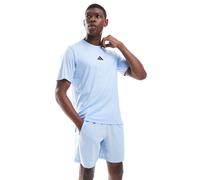 adidas - Running Power - T-shirt con 3 strisce blu luminoso XL