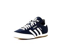 Adidas Originals Sneakers Uomo Samba Super Suede Pelle Lace Up Blu Bianco UK S