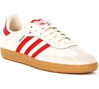 Adidas Samba Righe Rétro con Lacci Giovani Trainer IN Bianco Rosso EU 36-41