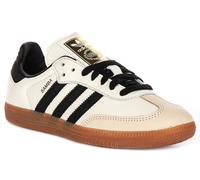 Adidas Samba OG Lace Up Retro In Pelle Per Donna Trainer Marrone Bianco EU 36-42
