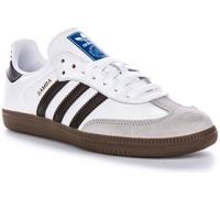 Adidas Samba Original Grain Leather Stud Scarpe Da Uomo Bianche E Nere EU 39-46