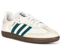 Adidas Samba Original Vintage Retro Pelle Donna Trainer Bianco Nero EU 36-42