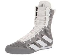 adidas Scarpa da boxe unisex per adulti Box Hog 4, Grigio/Bianco/Nero, 11.5 Women/10.5 Men