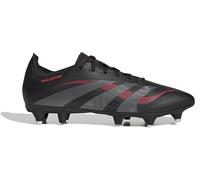 adidas Predator League Soft Ground Football Boots, Scarpe da Calcio Unisex-Adulto, Core Black/Grey Four/Lucid Red, 43 1/3 EU