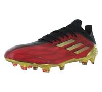 adidas Scarpe da calcio Adizero Club Uomo, Vivid Red Gold Metallic Core Nero Rosso, 8.5 UK Men/ 8 UK Women