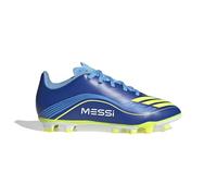 adidas Scarpe da calcio unisex per bambini F50 Messi Club Firm Multi Ground, Blu, giallo, 35.5 EU